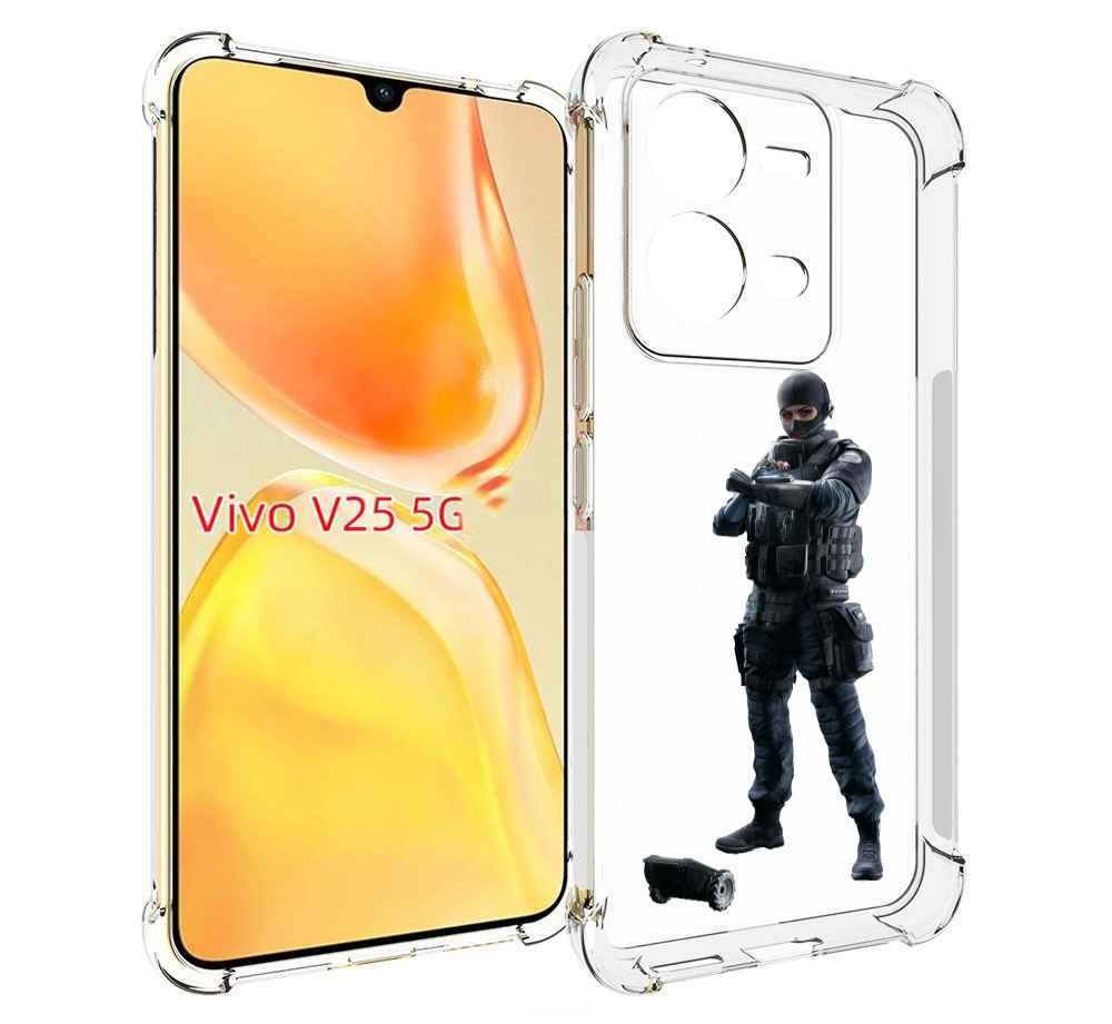 

Чехол MyPads Tom-Clancy's-Rainbow-Six-1 для Vivo V25 5G / V25e, Прозрачный, Tocco