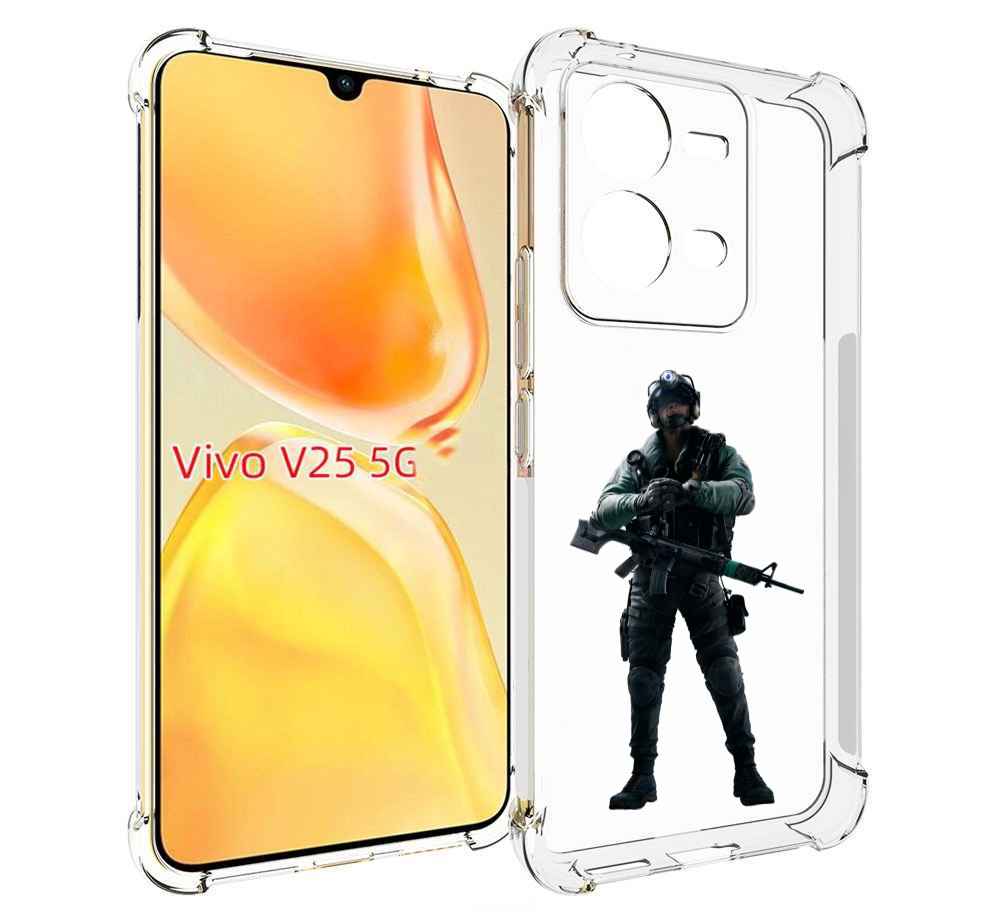

Чехол MyPads Tom-Clancy's-Rainbow-Six-2 для Vivo V25 5G / V25e, Прозрачный, Tocco