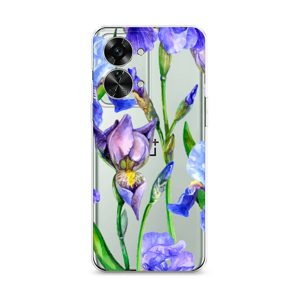 

Чехол Awog на OnePlus Nord 2T / ВанПлас Норд 2T "Синие ирисы", Разноцветный, 153250-8