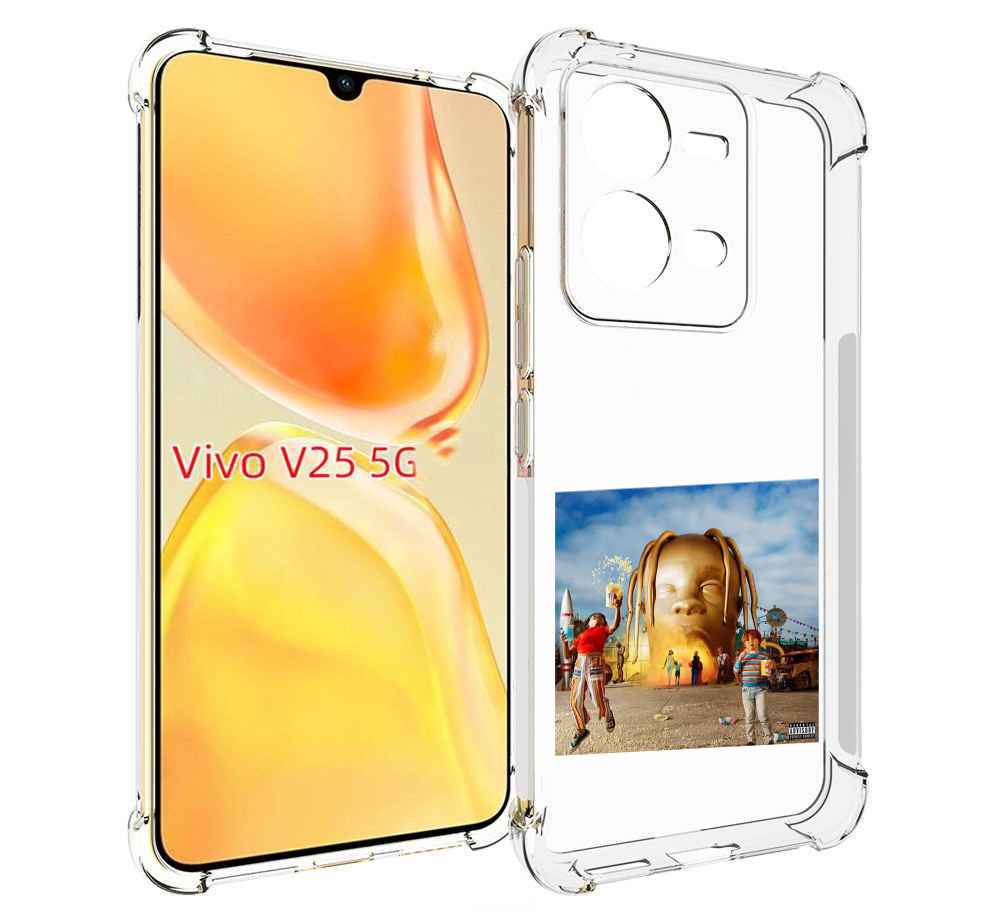 

Чехол MyPads Travis Scott - Astroworld для Vivo V25 5G / V25e, Прозрачный, Tocco