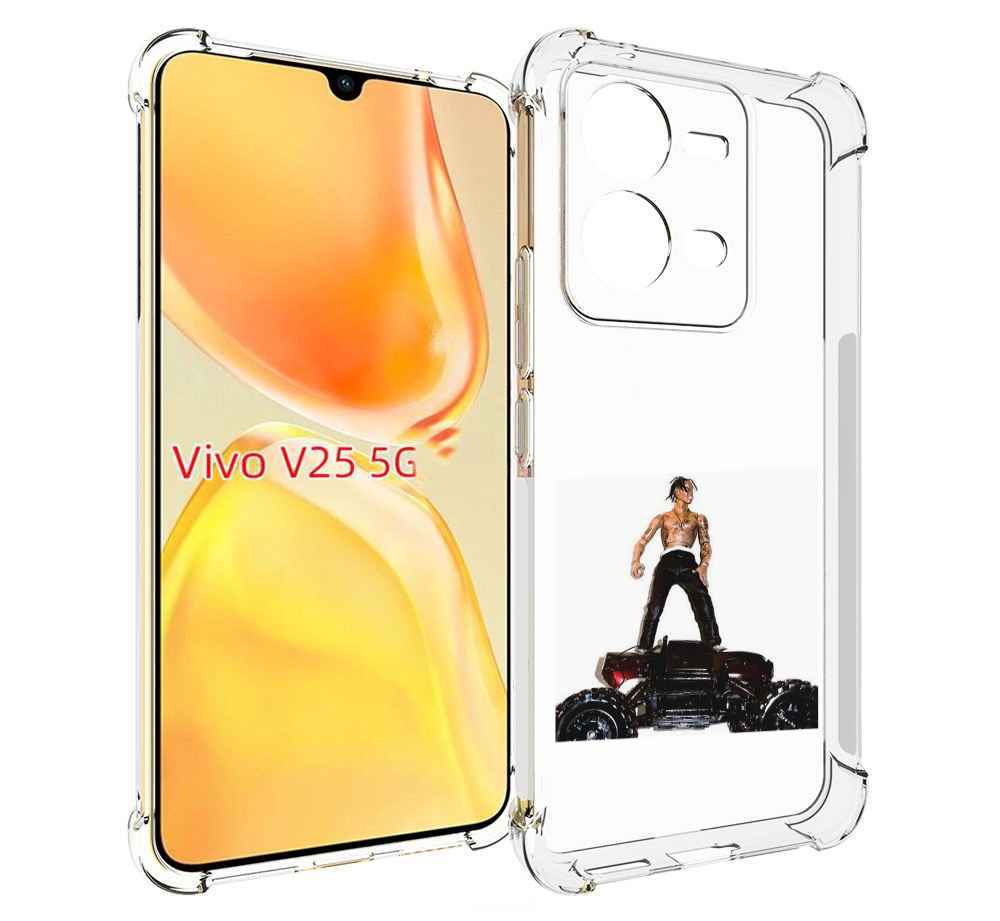 

Чехол MyPads Travis Scott - Rodeo для Vivo V25 5G / V25e, Прозрачный, Tocco