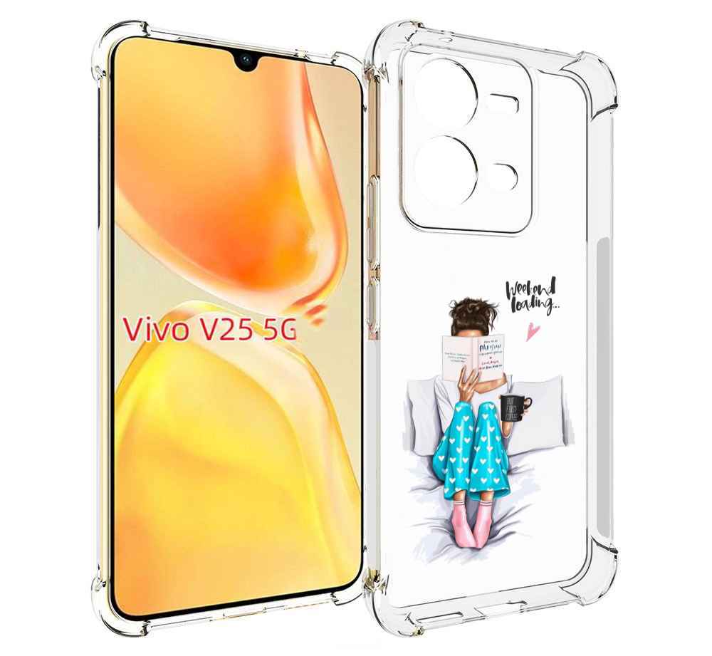 

Чехол MyPads Weekend-loading для Vivo V25 5G / V25e, Прозрачный, Tocco