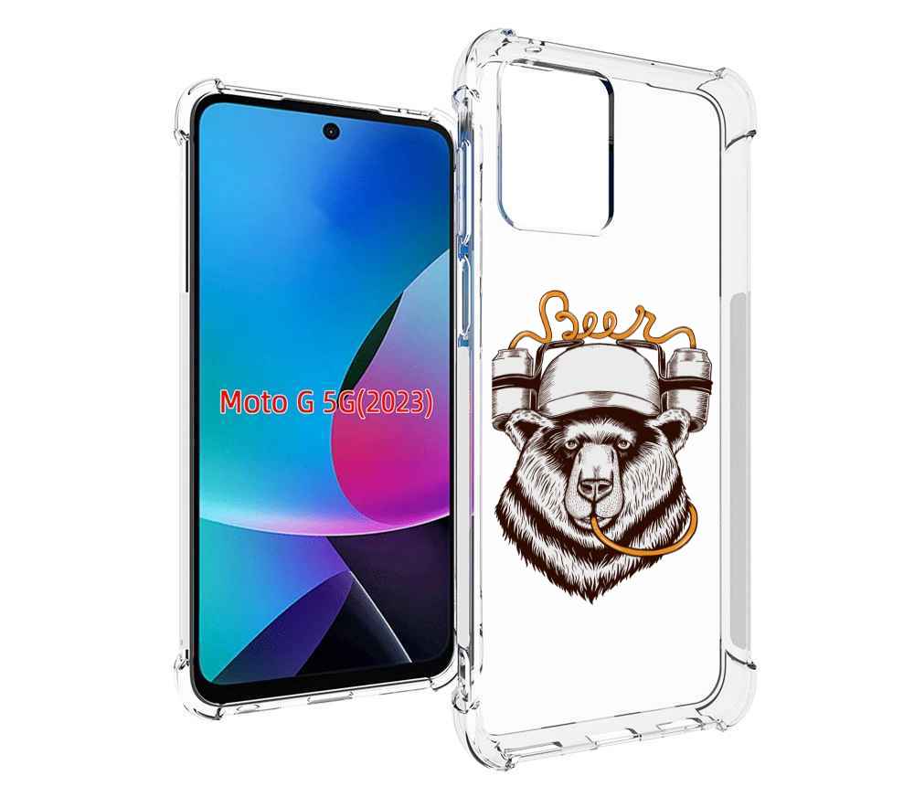 

Чехол MyPads пивной медведь для MOTO G 5G 2023, Tocco