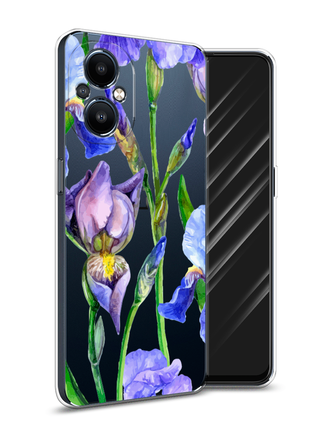 

Чехол Awog на OnePlus Nord N20 5G / ВанПлас Норд N20 5G "Синие ирисы", Разноцветный, 152550-8