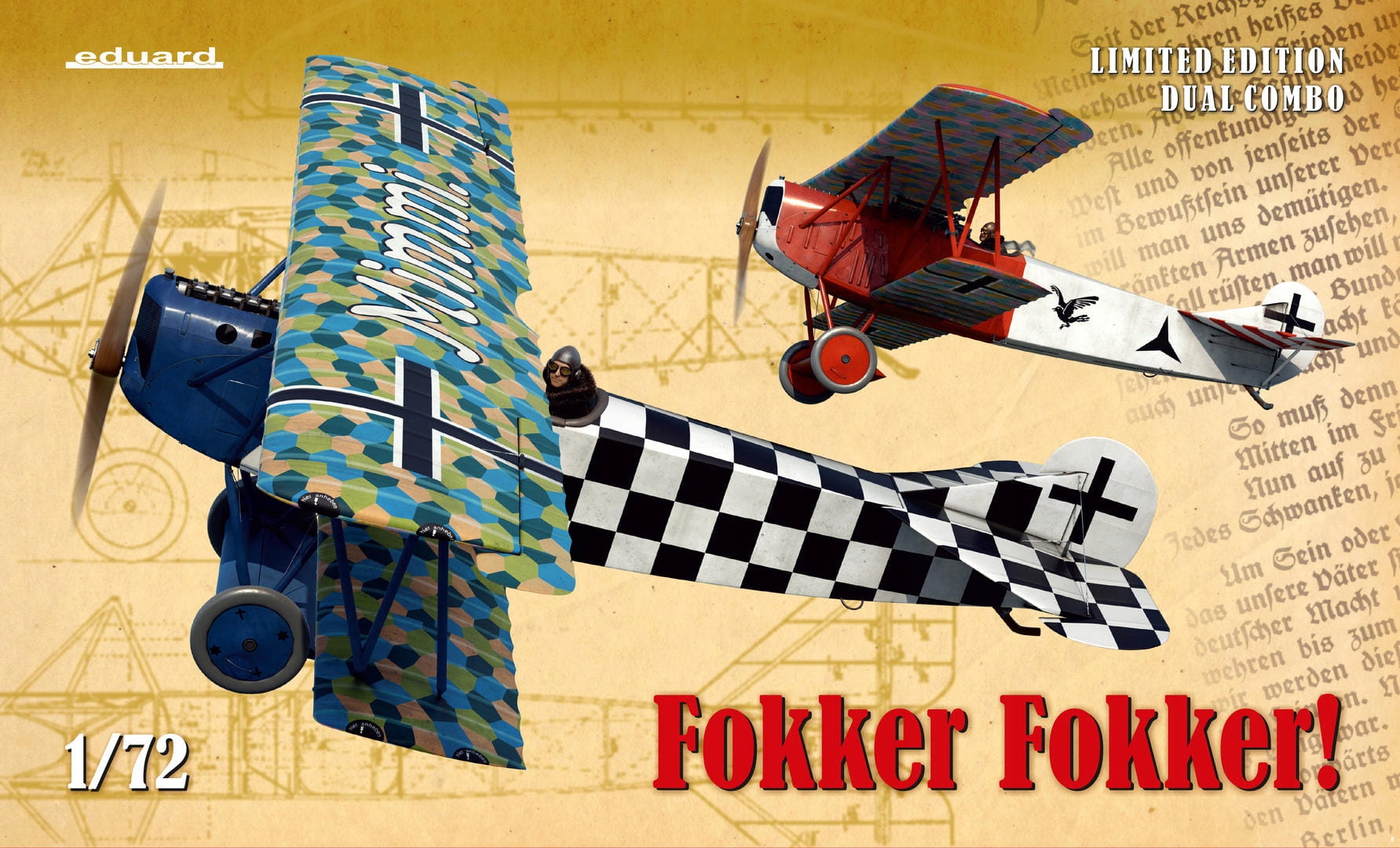 

Сборная модель Eduard 1/72 Самолет Fokker Fokker! 2133