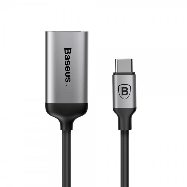 

HDMI-переходник Baseus C-Video USB-C/HDMI Female 15 см CATCY-A0G Dark Grey, CATCY-A0G (GM40B_V2)