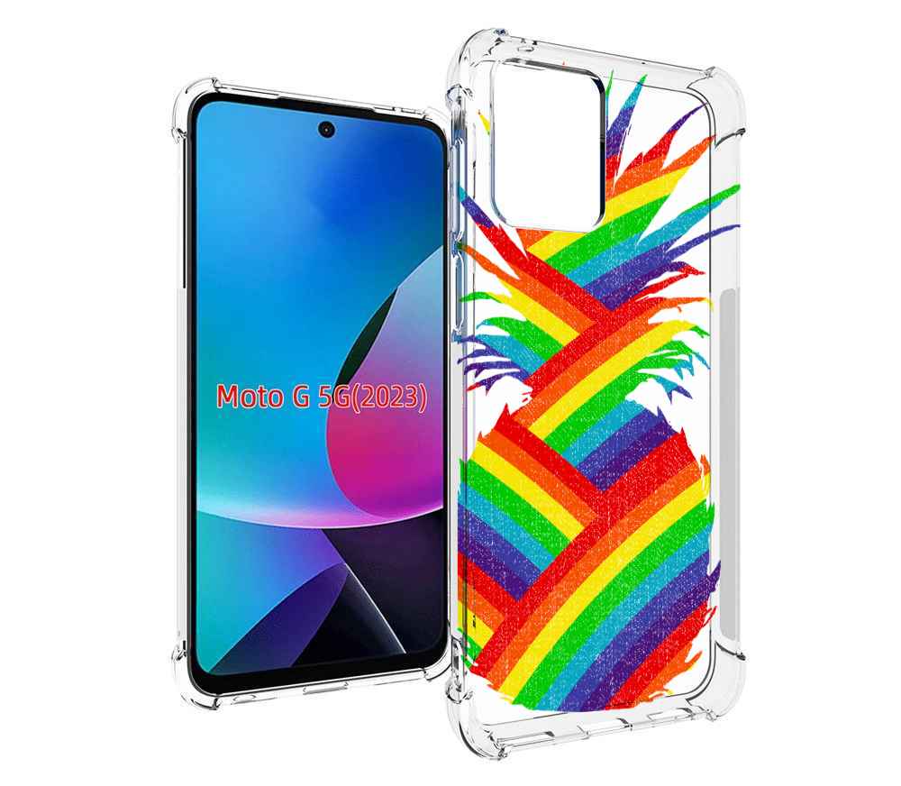 

Чехол MyPads радужный ананас для MOTO G 5G 2023, Tocco