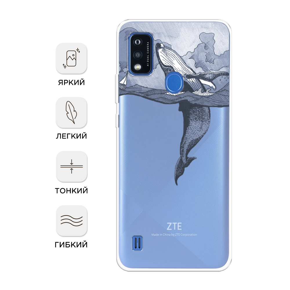 

Чехол Awog на ZTE Blade A51 / ЗТЕ Блэйд A51 "Стекло в душе", Разноцветный, 134550-7