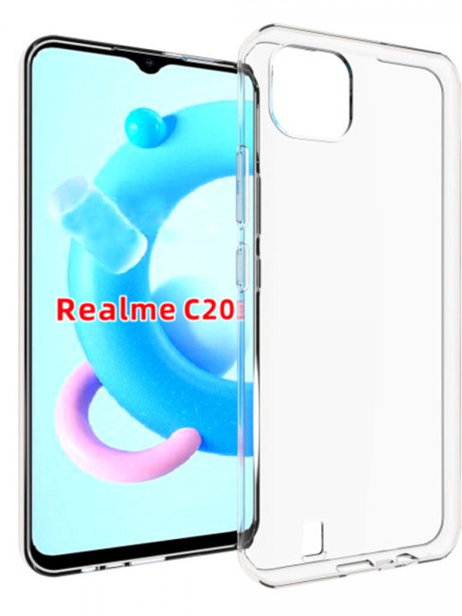 фото Чехол прозрачный для realme c20 aks-guard