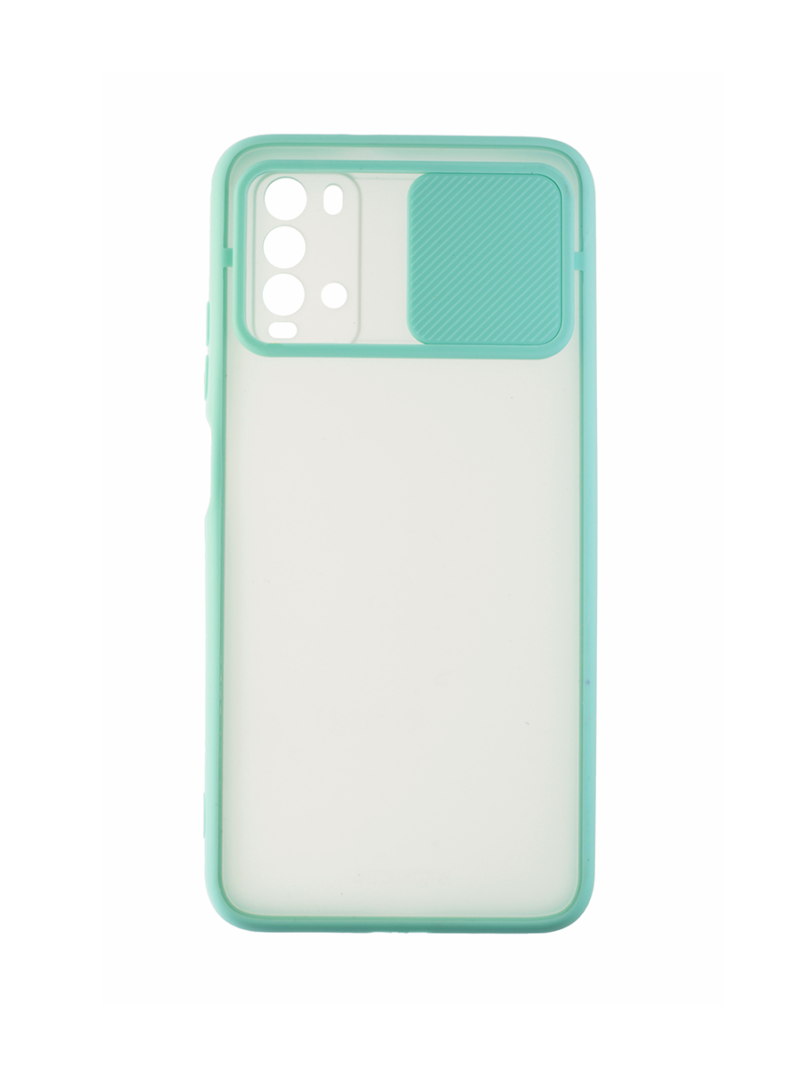 

Чехол cлайдер Mobileocean для Xiaomi Poco M3, Redmi 9T бирюзовый с защитой камеры, MOCS-XIA-M3
