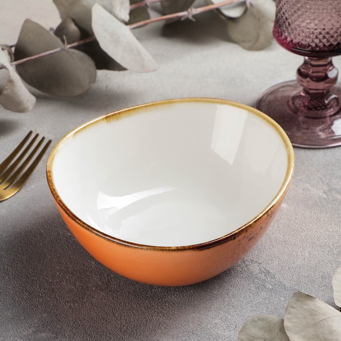 

Салатник Magistro «Церера», 440 мл, 15,3x13 см, цвет оранжевый