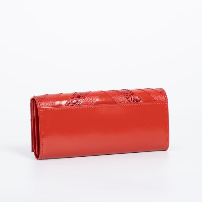 

Кошелек TEXTURA 4 отдела на магнитах, алый, 1466431