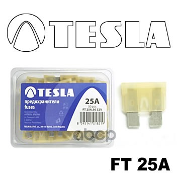Предохранитель Флажковый Tesla 25a Ft TESLA арт. FT25A