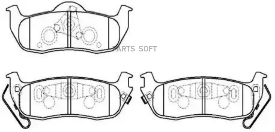 

Тормозные колодки HSB hp5208