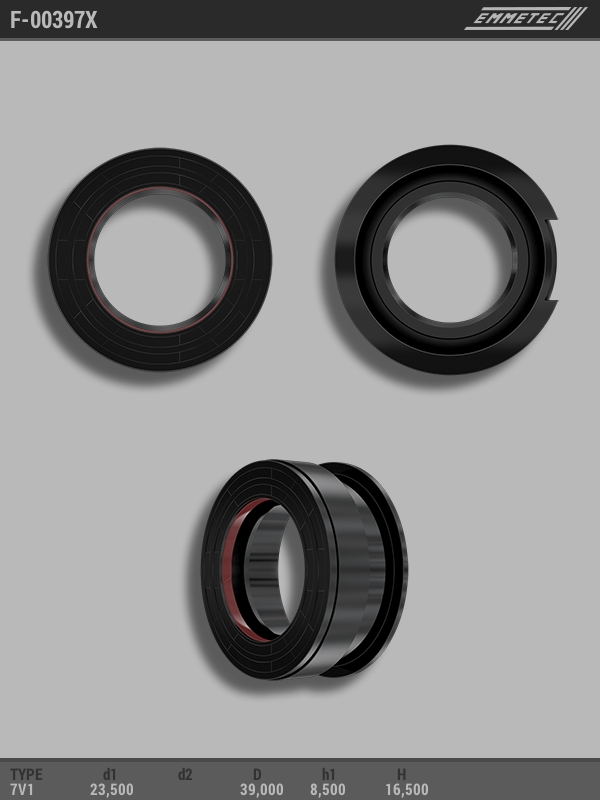 

Сальник рулевой рейки EMMETEC 23.5x39x8.5/16.5 (7V1) F-00397X, F-00397X, F00397X