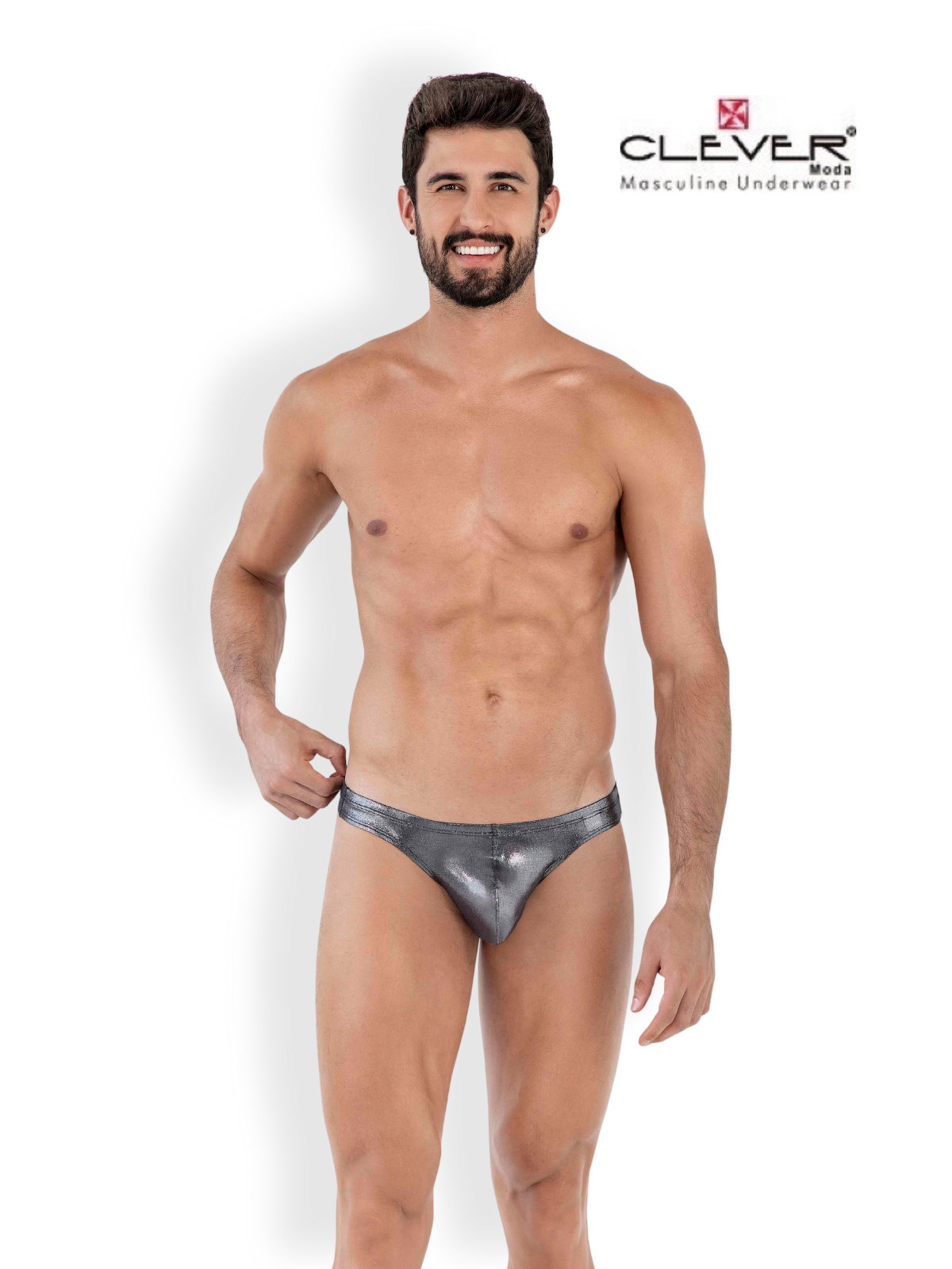 

Трусы мужские Clever Masculine Underwear 1646 серебристые L, Серебристый, 1646