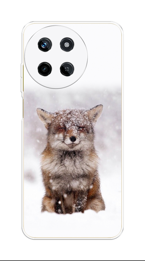 

Чехол на Realme 11 4G "Зимняя лиса", Белый;серый;коричневый, 2515150-1