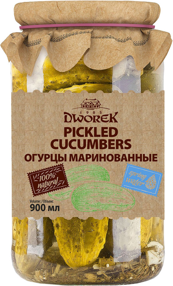 

Огурцы Dworek маринованные 860г