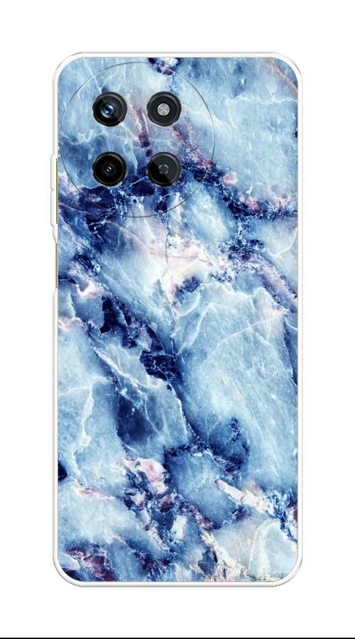 

Чехол на Realme 11 4G "Мрамор с синими прожилками", Синий, 2515150-1
