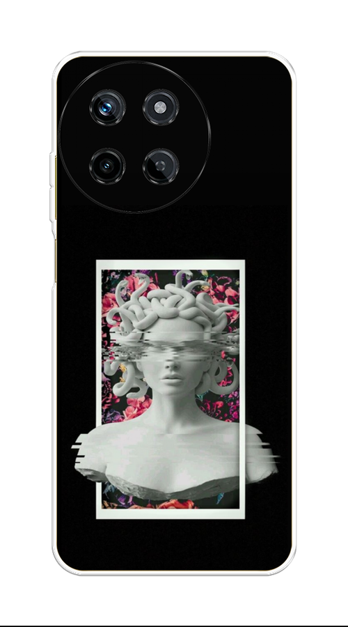 

Чехол на Realme 11 4G "Web Punk Медуза Горгона", Черный;серый, 2515150-1
