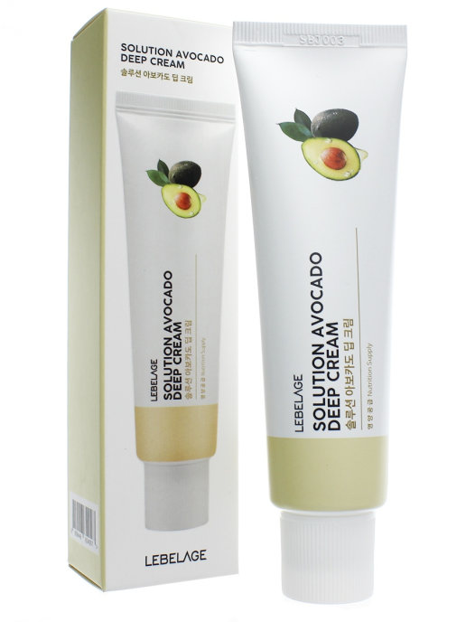 Пептидный крем для лица Lebelage с авокадо Solution Avocado Deep Cream 50 м