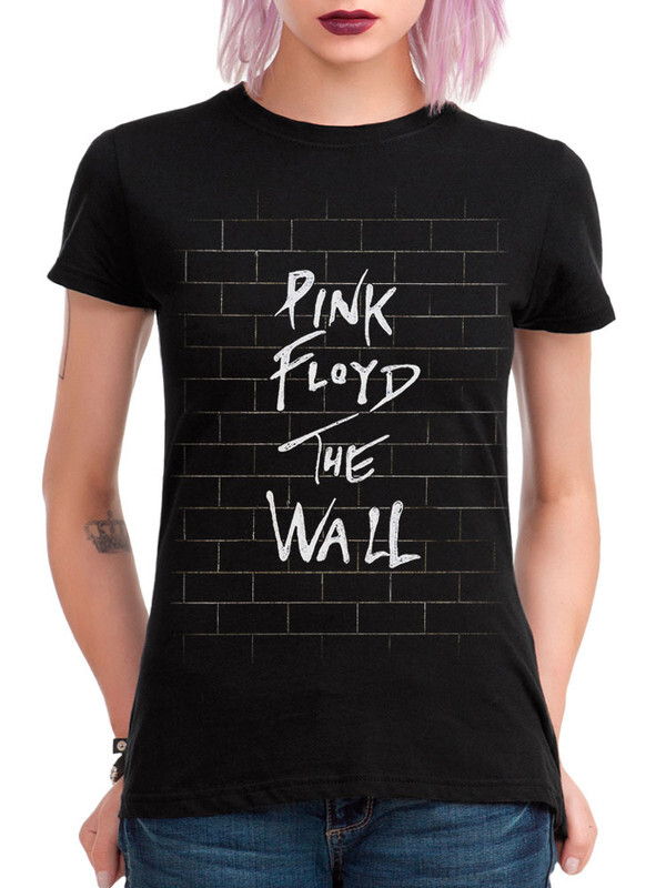 фото Футболка женская design heroes pink floyd - the wall черная 3xl