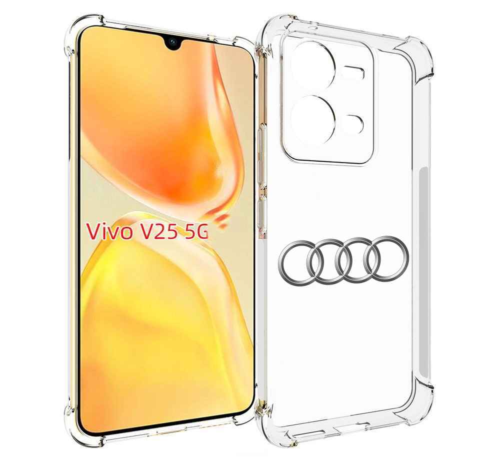 

Чехол MyPads audi-7 мужской для Vivo V25 5G / V25e, Прозрачный, Tocco