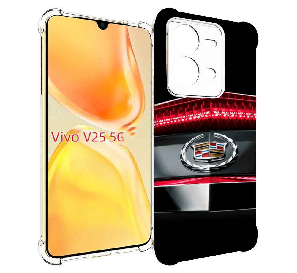 

Чехол MyPads cadillac-1 мусжкой для Vivo V25 5G / V25e, Прозрачный, Tocco