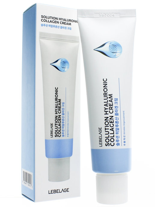 фото Пептидный крем для лица lebelage с коллагеном solution hyaluronic collagen cream 50 мл