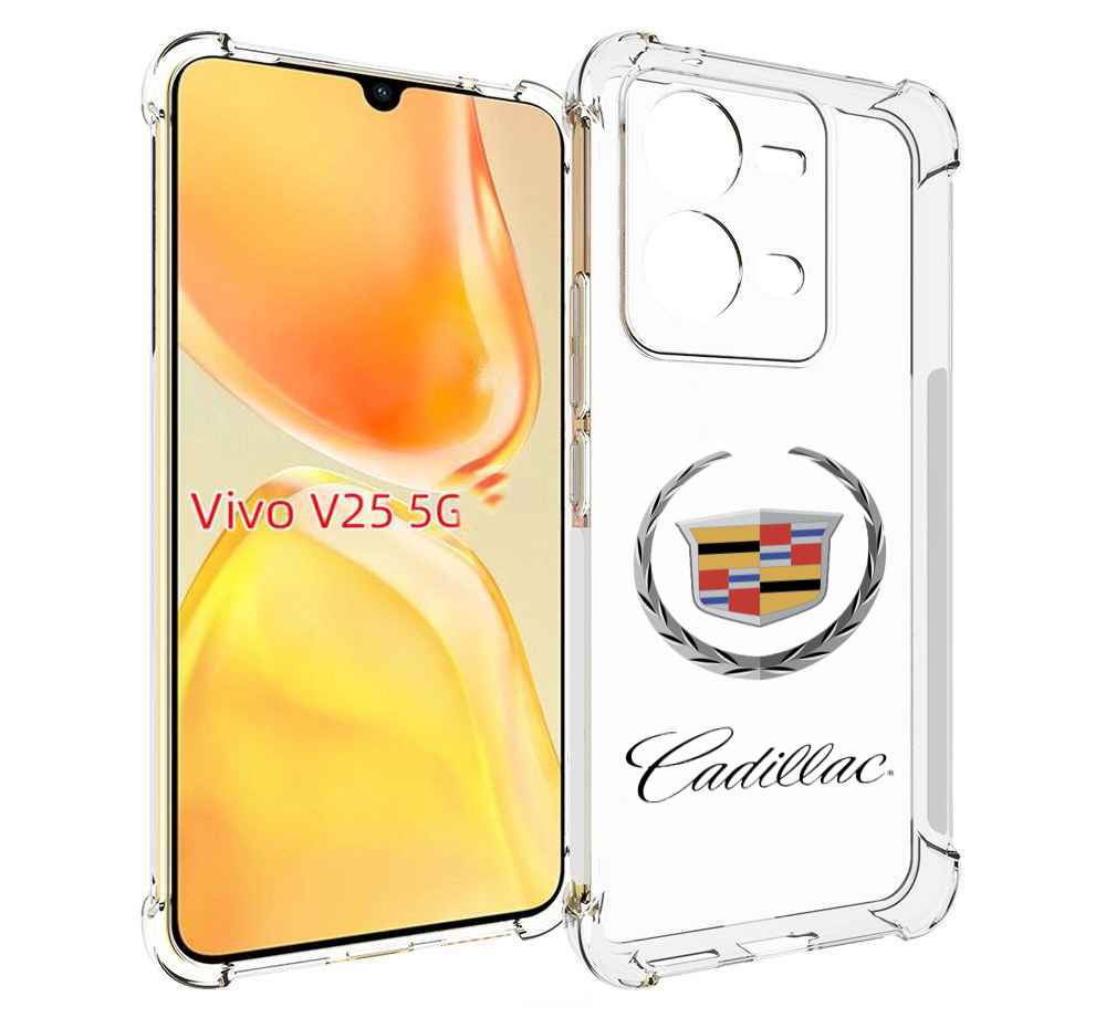 

Чехол MyPads cadillac-4 мужской для Vivo V25 5G / V25e, Прозрачный, Tocco