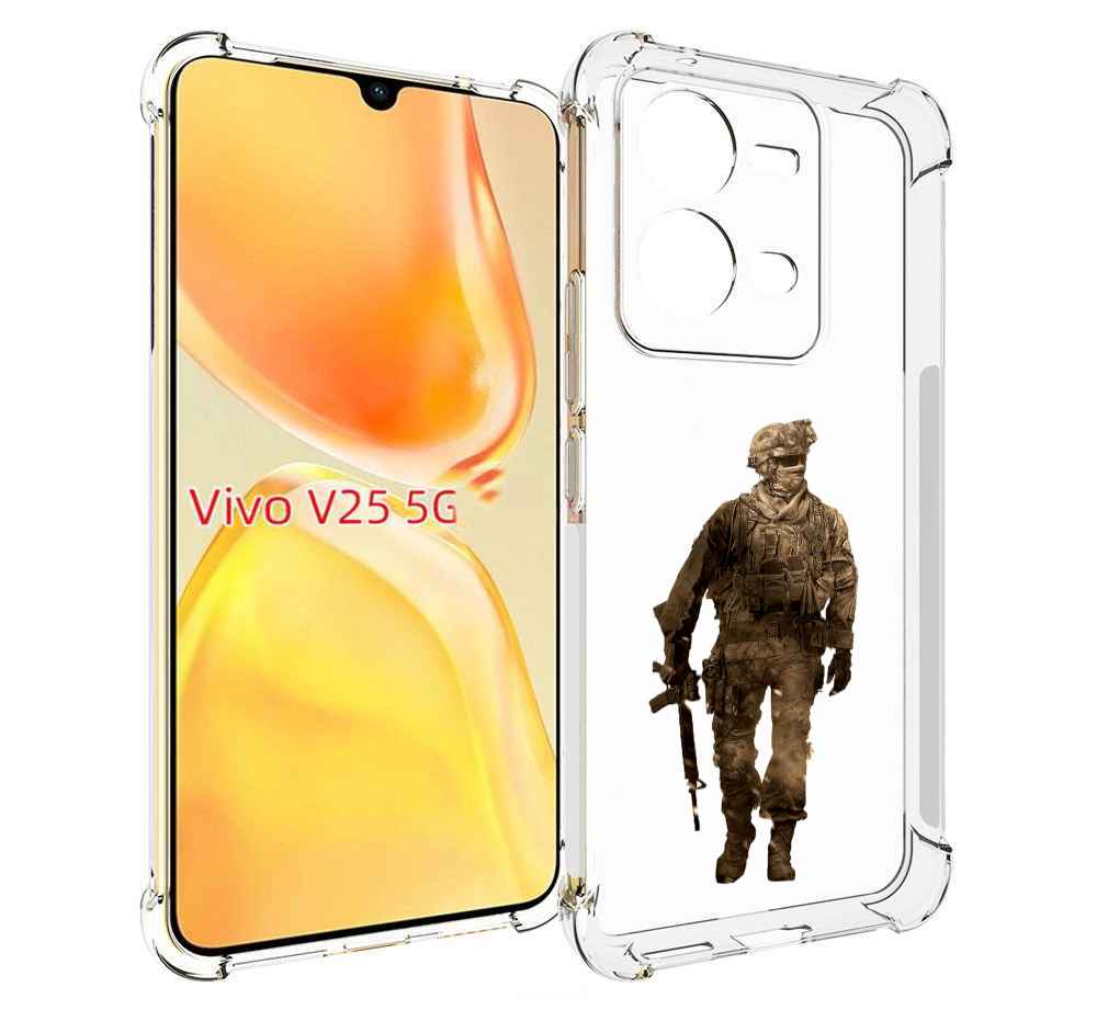 

Чехол MyPads call-of-duty мужской для Vivo V25 5G / V25e, Прозрачный, Tocco