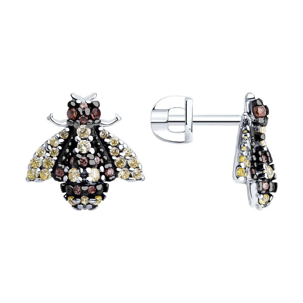 

Серьги из серебра SOKOLOV 94026828, фианит, 94026828