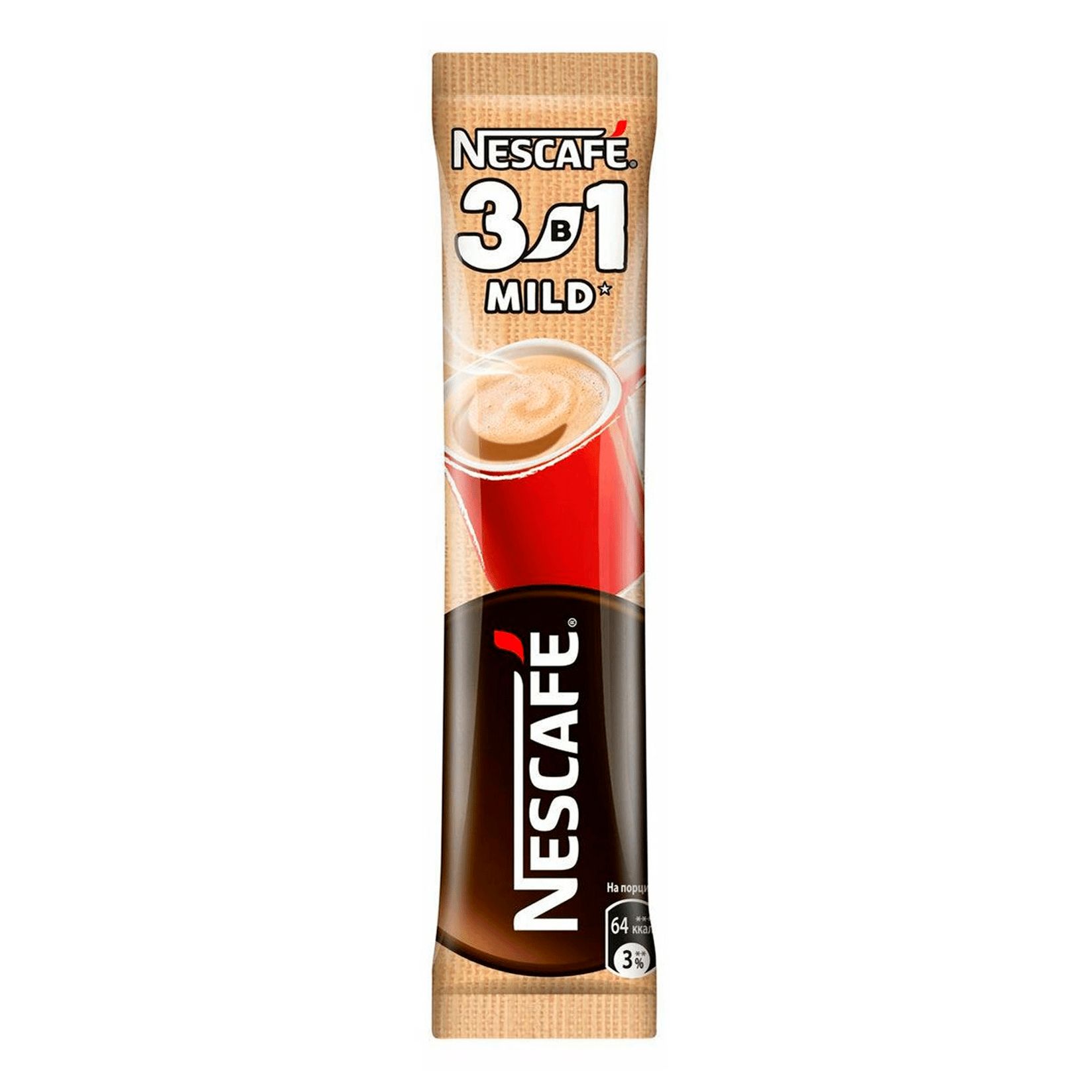 Кофейный напиток Nescafe 3 в 1 Мягкий растворимый 20 г