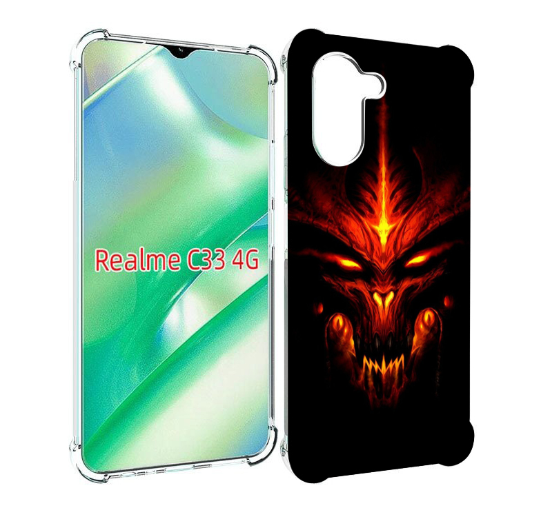 

Чехол MyPads diablo-3 для Realme C33 4G, Прозрачный, Tocco