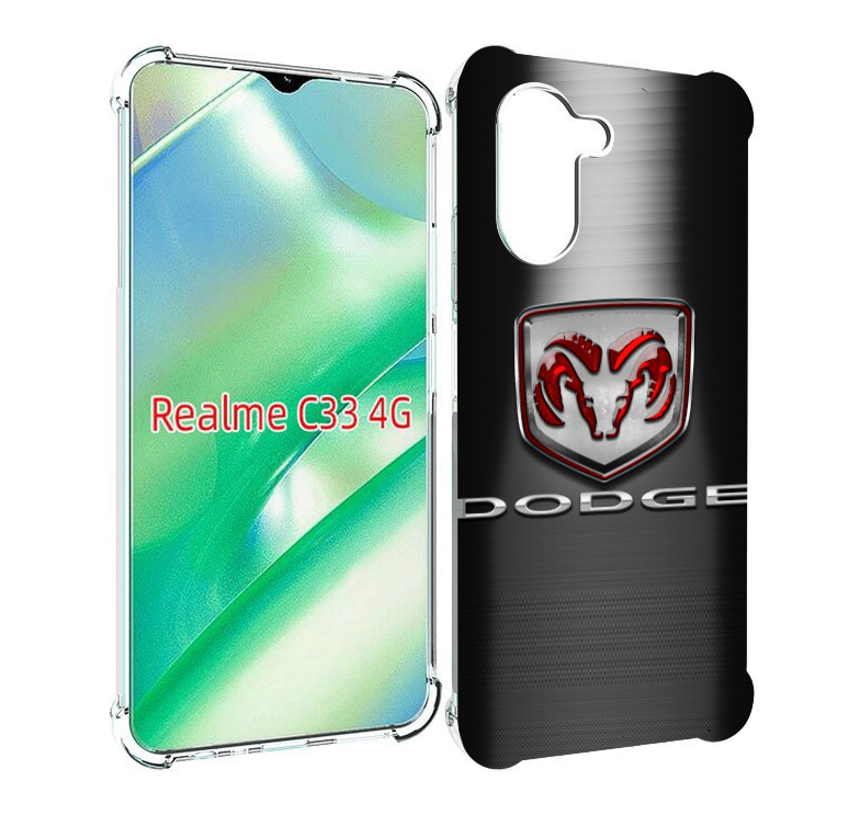 

Чехол MyPads dodge 1 мужской для Realme C33 4G, Прозрачный, Tocco