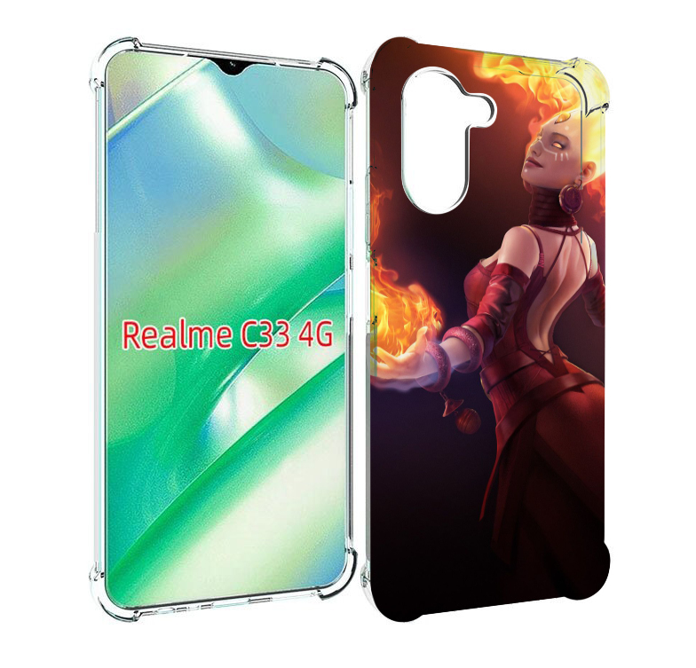 

Чехол MyPads dota 2 Lina для Realme C33 4G, Прозрачный, Tocco