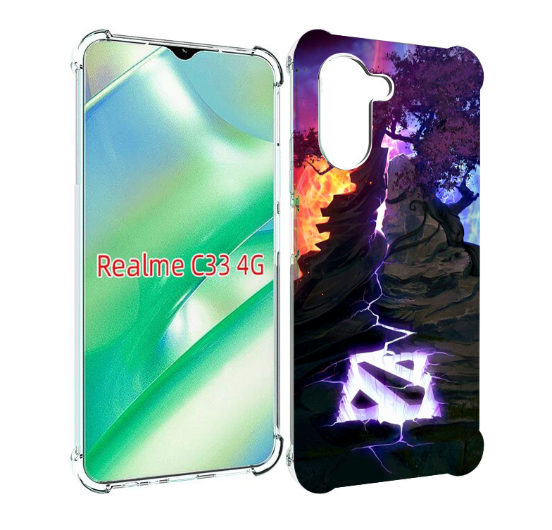 

Чехол MyPads dota 2 логотип для Realme C33 4G, Прозрачный, Tocco