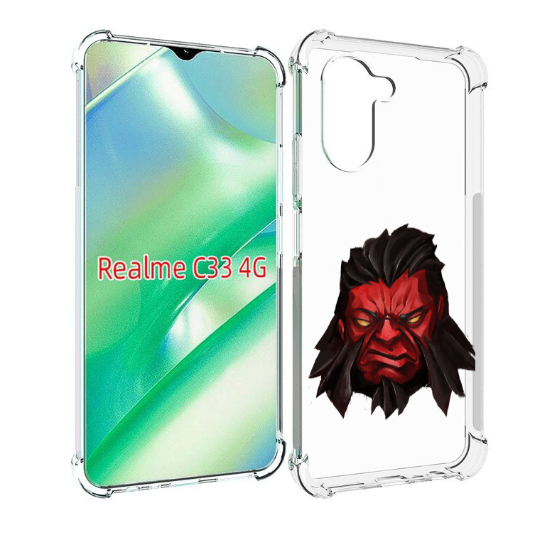 

Чехол MyPads dota-2-axe для Realme C33 4G, Прозрачный, Tocco