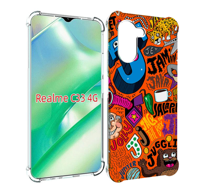 

Чехол MyPads funky-decor для Realme C33 4G, Прозрачный, Tocco