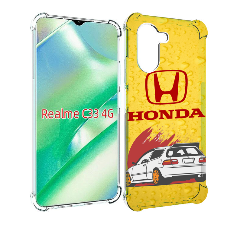 

Чехол MyPads honda-motor для Realme C33 4G, Прозрачный, Tocco