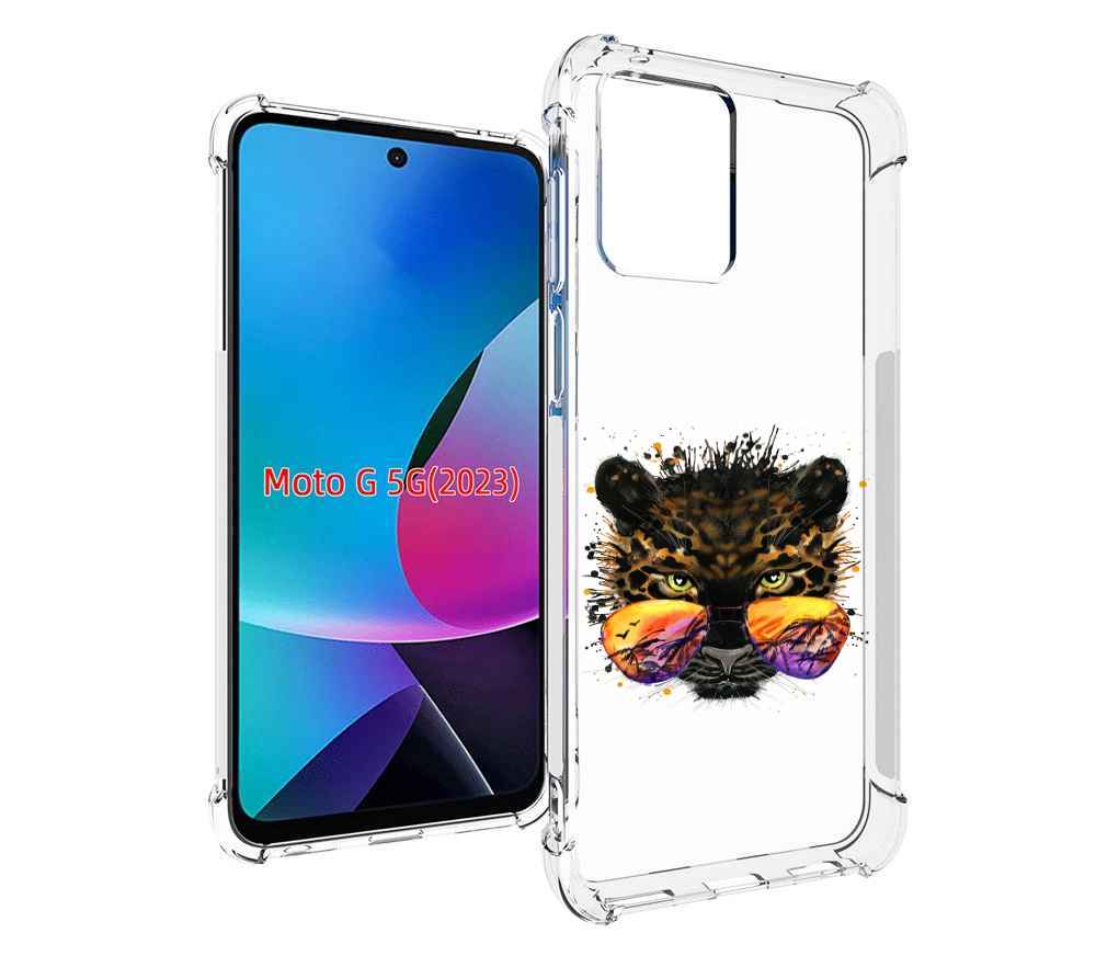 

Чехол MyPads тропический леопард для MOTO G 5G 2023, Tocco