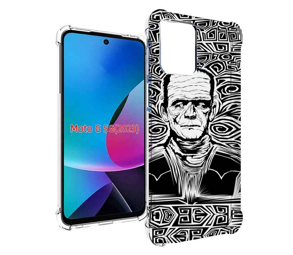 

Чехол MyPads франкенштейн черно белый для MOTO G 5G 2023, Tocco