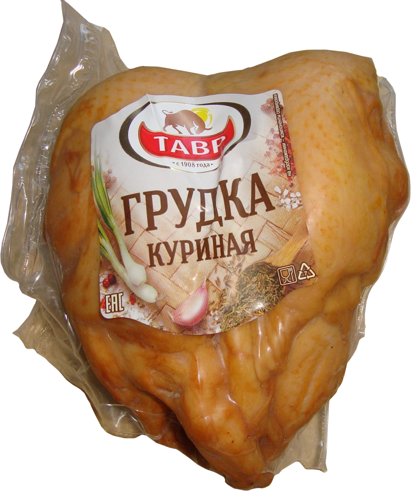 

Грудка куриная Тавр варено-копченая 744 г