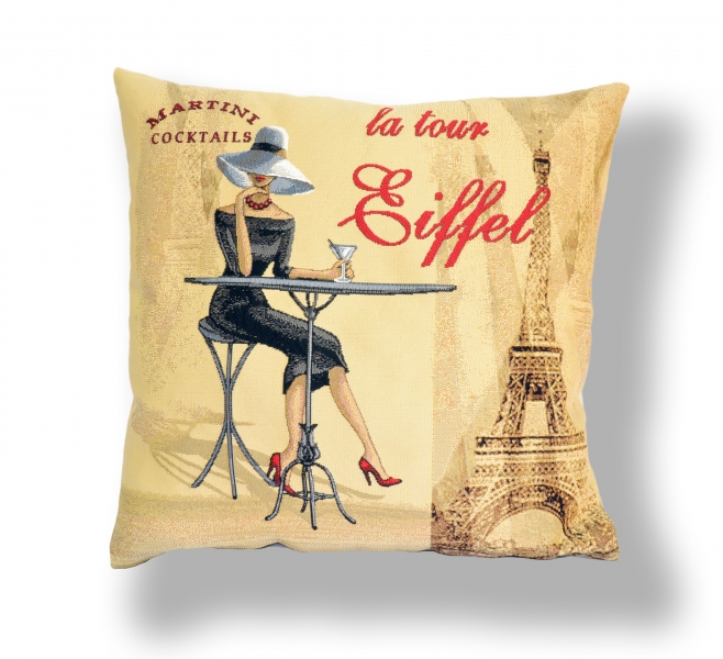 

Наволочка Декоративная Гобеленовая 45х45 Кафе Мартини