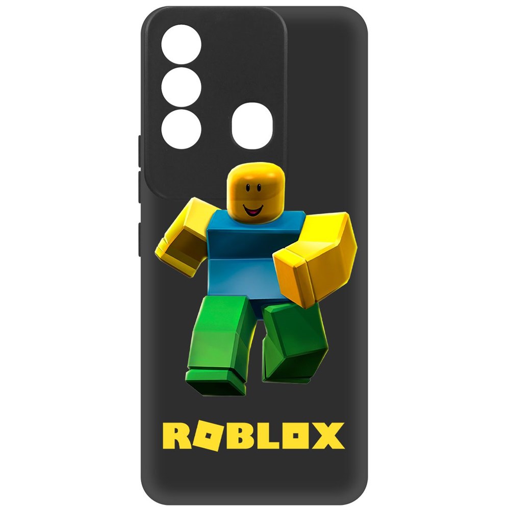 

Чехол-накладка Софт Roblox-Классический Нуб для ITEL Vision 3 Plus, Черный