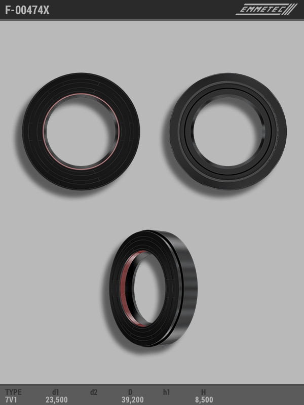 

Сальник рулевой рейки EMMETEC 23.5x39.2x8.5 (7V1) F-00474X, F-00474X, F00474X