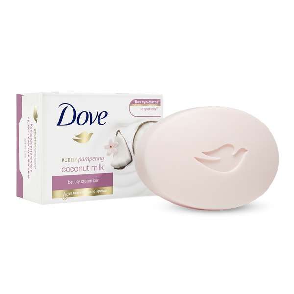 Дав / Dove - Крем-мыло Pink Кокосовое молочко и аромат лепестков жасмина 100 г