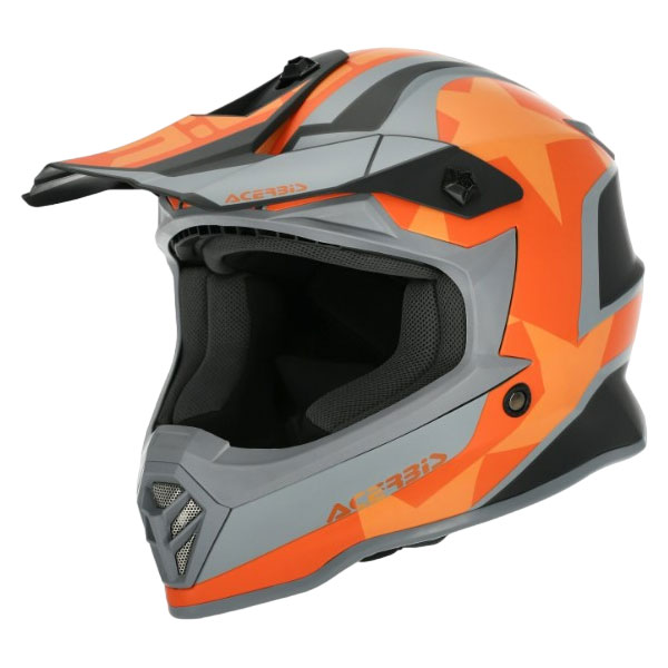 Шлем детский Acerbis IMPACT STEEL JUNIOR Black/Orange L (51-52)