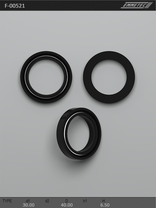 

Сальник рулевой рейки EMMETEC 30x40x6.5 (0) F-00521, F-00521, F00521