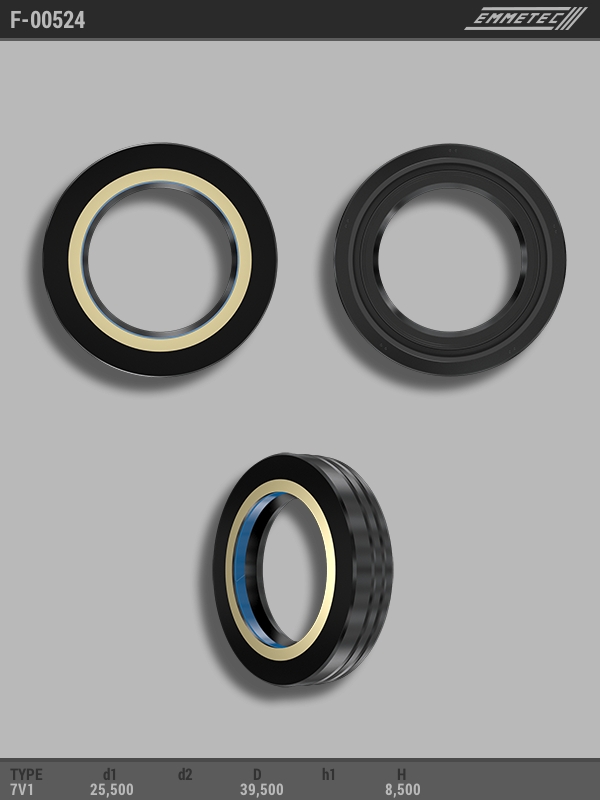

Сальник рулевой рейки EMMETEC 25.5x39.5x8.5 (7V1) F-00524, F-00524, F00524